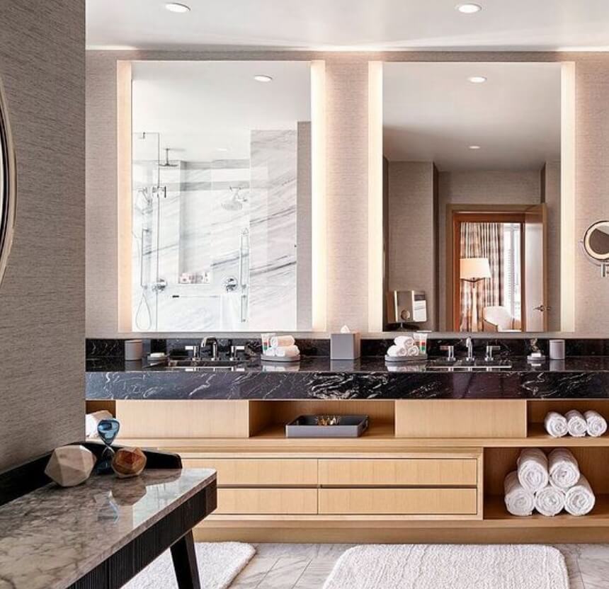 frameless led mirrors